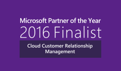 2016　Microsoft Partner of the Year 2016 Finalist